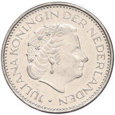 Монета 1 гульден 1980 года Нидерланды (реверс)