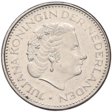 Монета 1 гульден 1980 года Нидерланды (реверс)