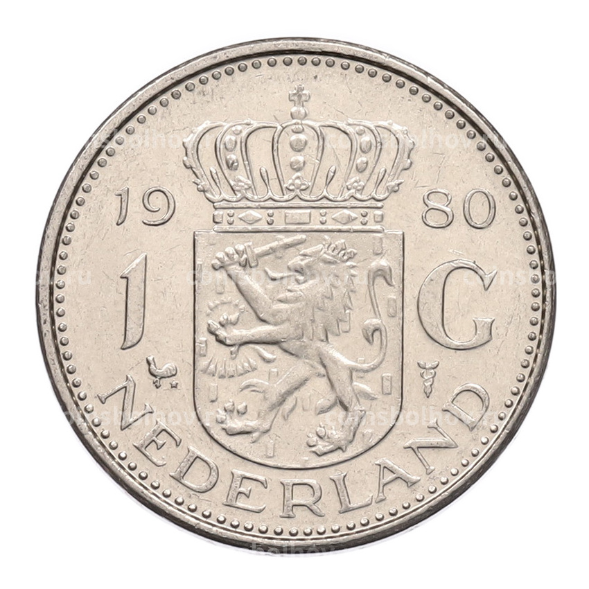 Монета 1 гульден 1980 года Нидерланды