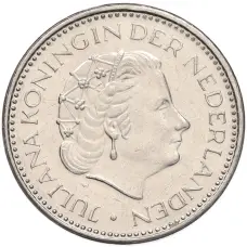 Монета 1 гульден 1980 года Нидерланды (реверс)