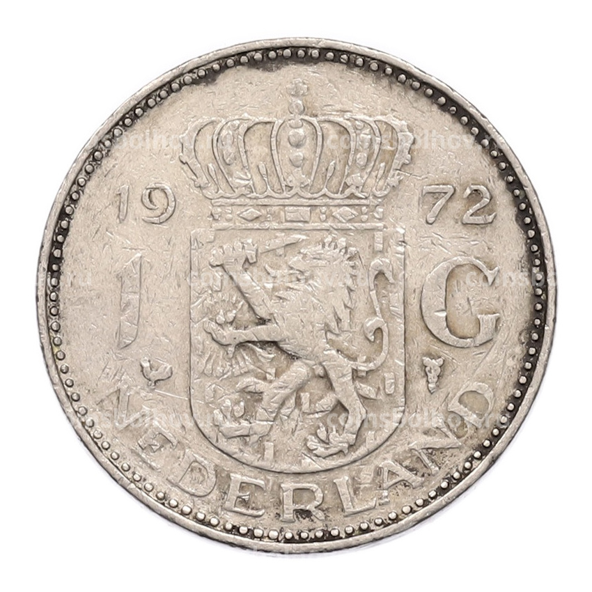 Монета 1 гульден 1972 года Нидерланды