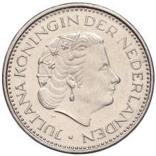 Монета 1 гульден 1980 года Нидерланды (реверс)