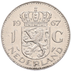 Монета 1 гульден 1967 года Нидерланды (аверс)