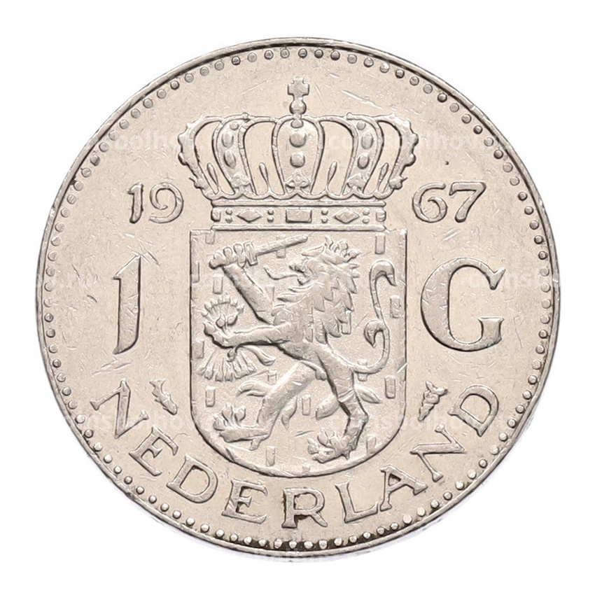 Монета 1 гульден 1967 года Нидерланды