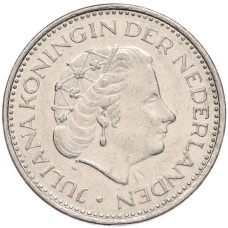 Монета 1 гульден 1976 года Нидерланды (реверс)