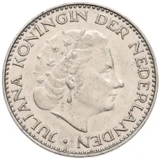 Монета 1 гульден 1967 года Нидерланды (реверс)