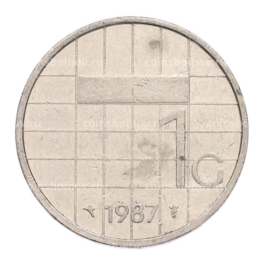 Монета 1 гульден 1987 года Нидерланды
