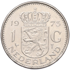 Монета 1 гульден 1973 года Нидерланды (аверс)