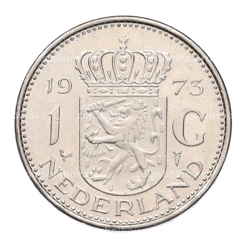 Монета 1 гульден 1973 года Нидерланды