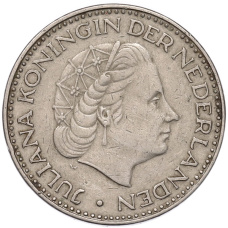 Монета 1 гульден 1968 года Нидерланды (реверс)