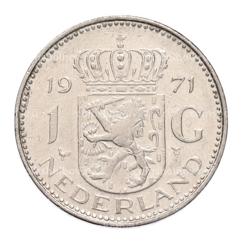Монета 1 гульден 1971 года Нидерланды