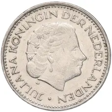 Монета 1 гульден 1971 года Нидерланды (реверс)