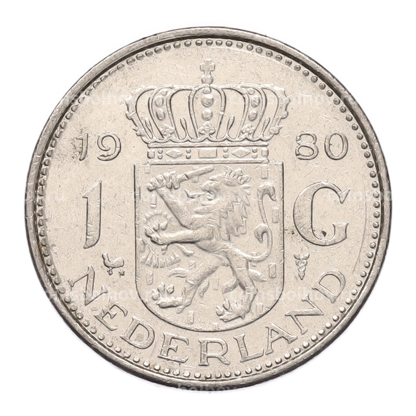 Монета 1 гульден 1980 года Нидерланды