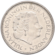 Монета 1 гульден 1980 года Нидерланды (реверс)