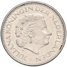 Монета 1 гульден 1977 года Нидерланды (реверс)