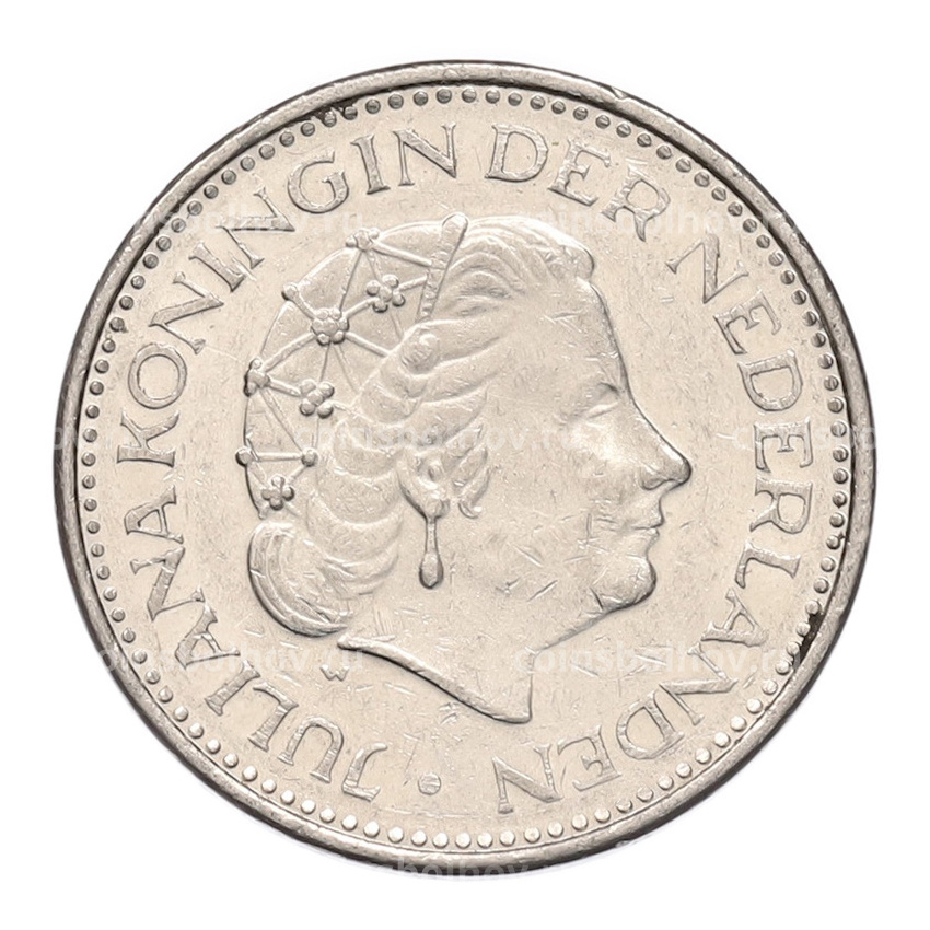 Монета 1 гульден 1977 года Нидерланды (вид 2)
