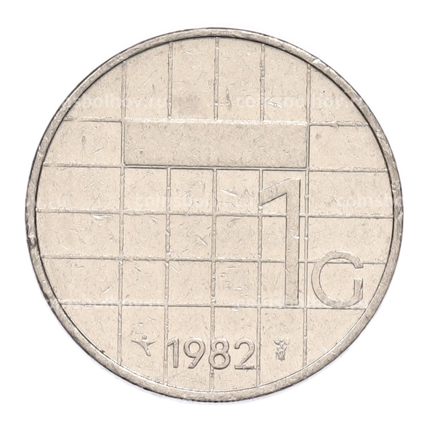 Монета 1 гульден 1982 года Нидерланды