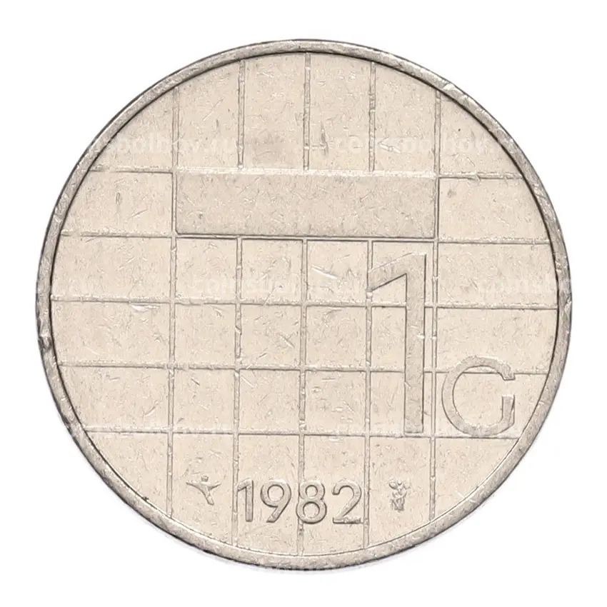 Монета 1 гульден 1982 года Нидерланды