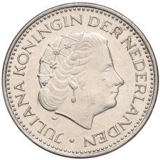 Монета 1 гульден 1971 года Нидерланды (реверс)