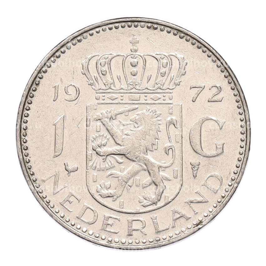 Монета 1 гульден 1972 года Нидерланды