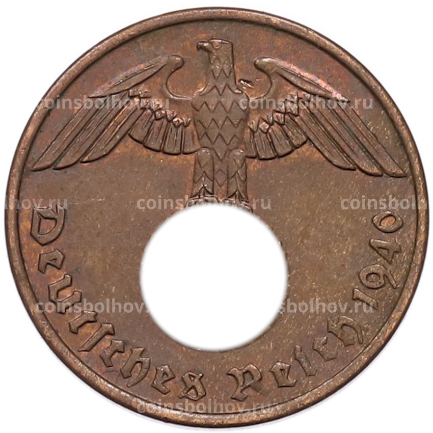 Монета 2 рейхспфеннига 1940 года A Германия