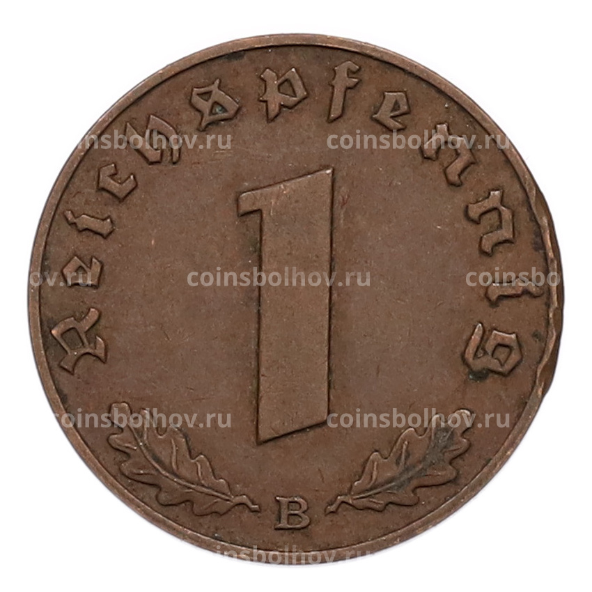 Монета 1 рейхспфенниг 1939 года B Германия (вид 2)