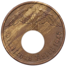 Монета 2 рейхспфеннига 1940 года A Германия (аверс)