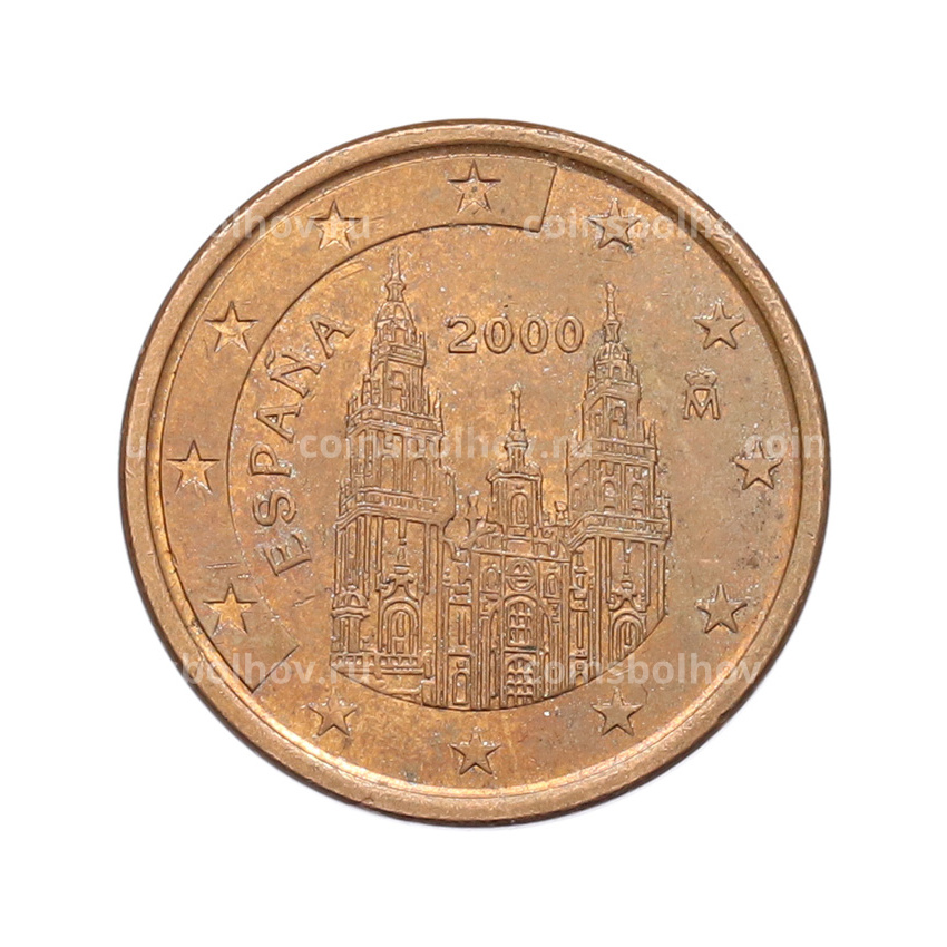 Монета 5 евроцентов 2000 года Испания