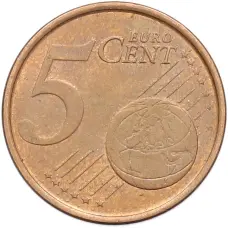 Монета 5 евроцентов 2000 года Испания (реверс)