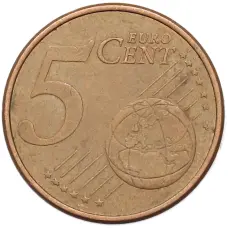 Монета 5 евроцентов 2011 года Испания (реверс)