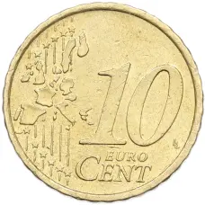 Монета 10 евроцентов 2002 года Австрия (реверс)