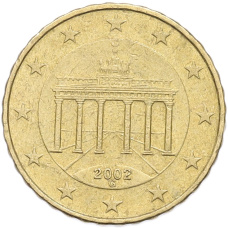 Монета 10 евроцентов 2002 года G Германия (аверс)