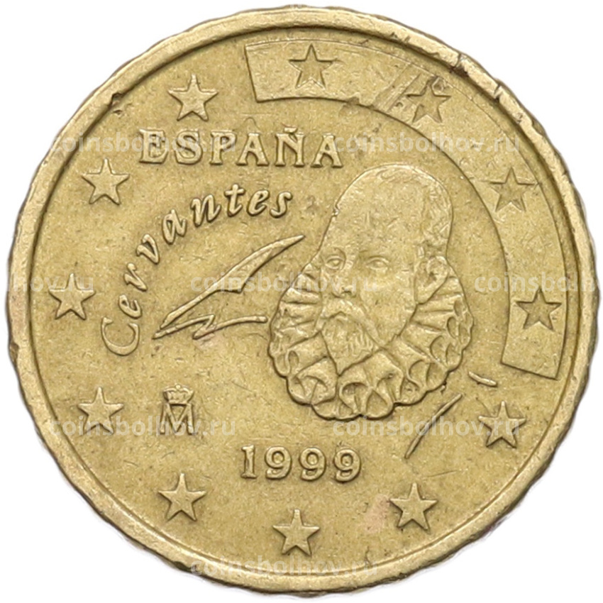 Монета 10 евроцентов 1999 года Испания