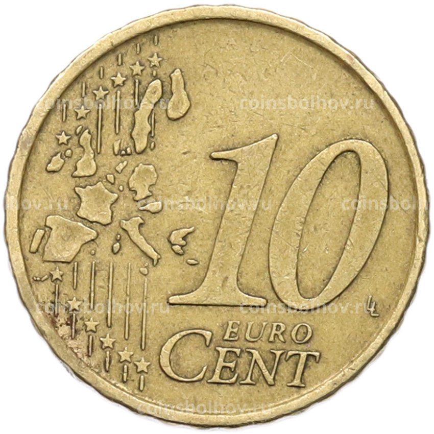 Монета 10 евроцентов 1999 года Испания (вид 2)