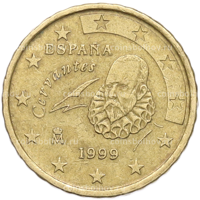 Монета 10 евроцентов 1999 года Испания