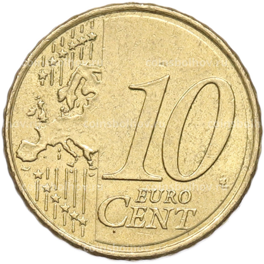 Монета 10 евроцентов 2016 года Испания (вид 2)