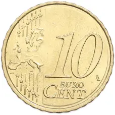 Монета 10 евроцентов 2018 года Испания (реверс)