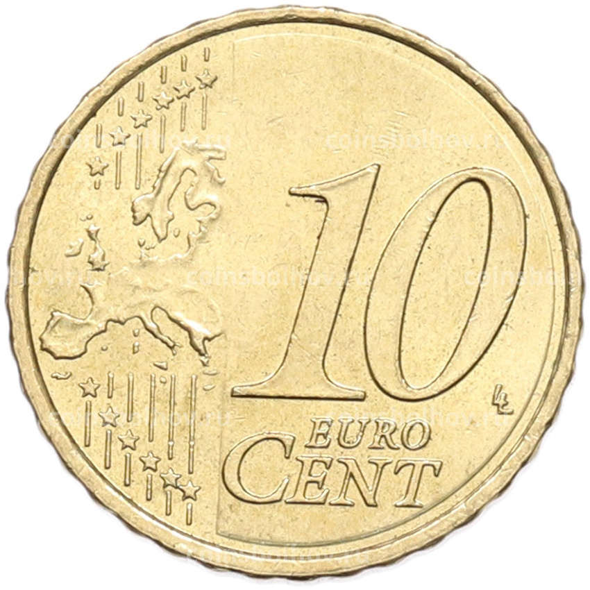 Монета 10 евроцентов 2018 года Испания (вид 2)