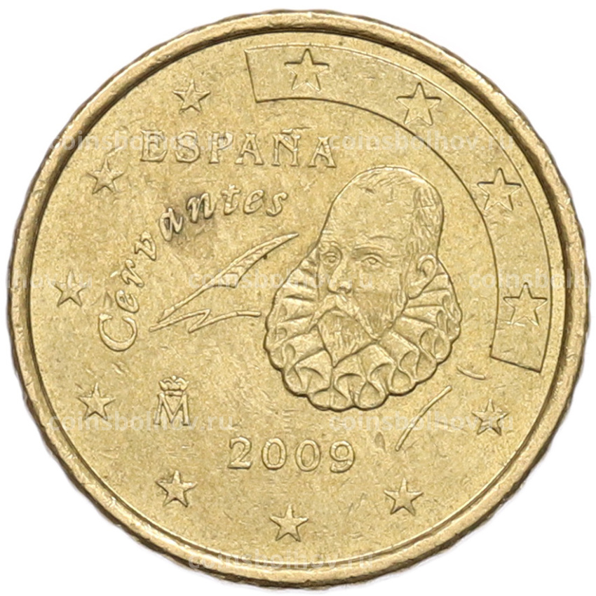Монета 10 евроцентов 2009 года Испания
