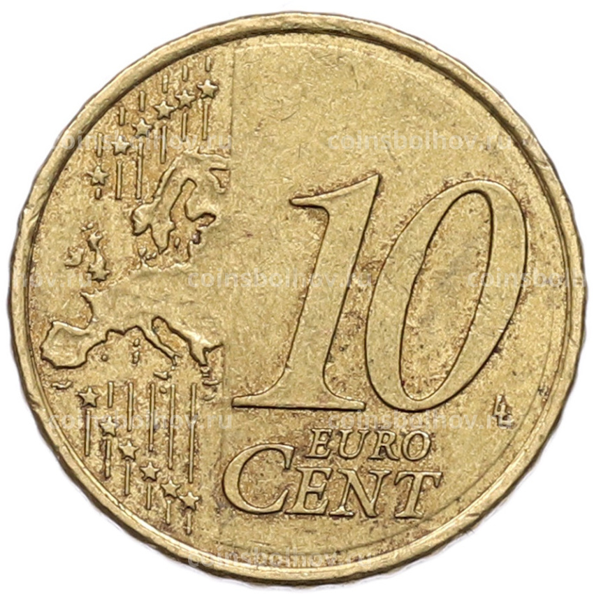 Монета 10 евроцентов 2009 года Испания (вид 2)