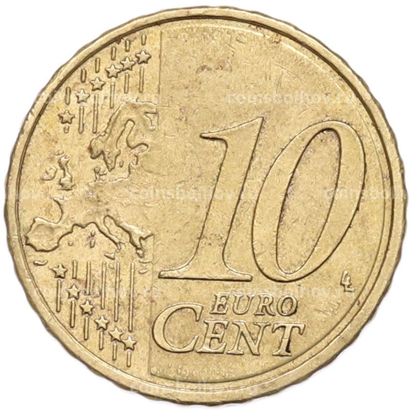 Монета 10 евроцентов 2016 года Испания (вид 2)