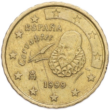 Монета 10 евроцентов 1999 года Испания (аверс)