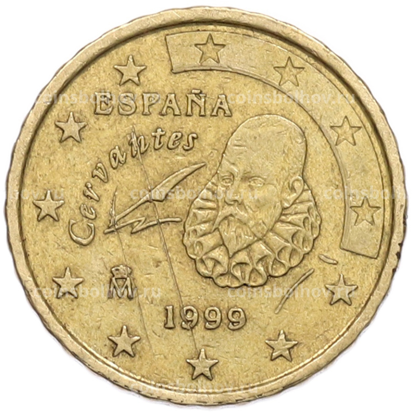 Монета 10 евроцентов 1999 года Испания