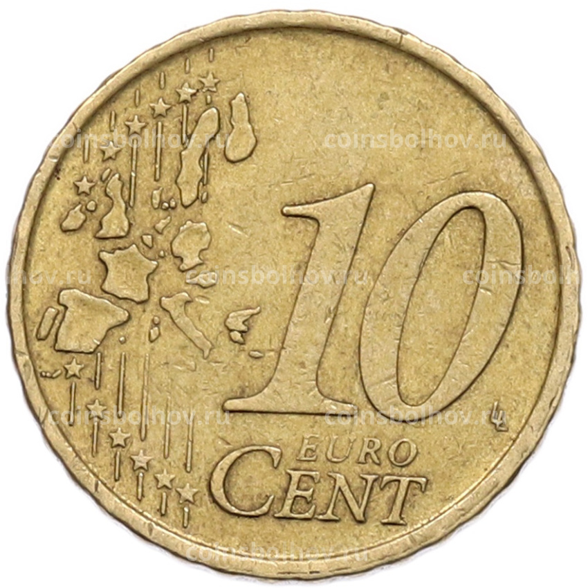 Монета 10 евроцентов 1999 года Испания (вид 2)