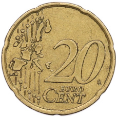 Монета 20 евроцентов 2006 года Испания (реверс)