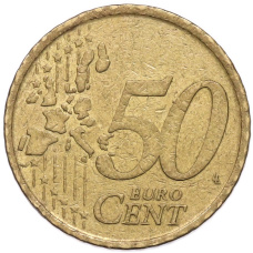 Монета 50 евроцентов 2000 года Испания (реверс)