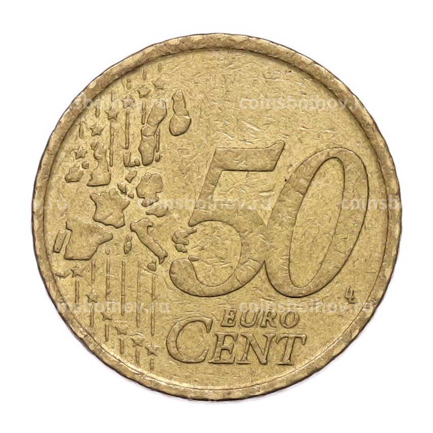 Монета 50 евроцентов 2000 года Испания (вид 2)