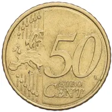 Монета 50 евроцентов 2016 года Испания (реверс)