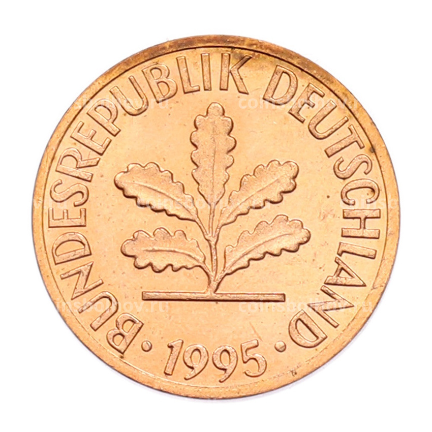Монета 1 пфенниг 1995 года G Германия