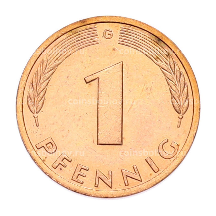 Монета 1 пфенниг 1995 года G Германия (вид 2)